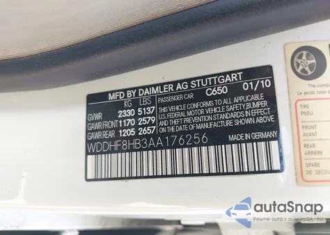 2010 Mercedes-Benz E 350 4Matic из США, поврежденный, VIN WDDHF8HB3AA176256